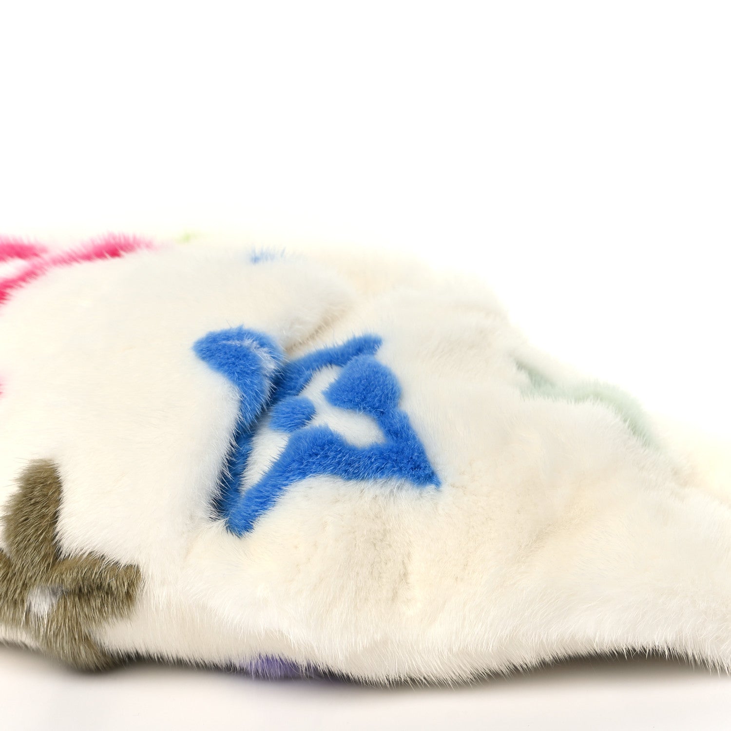 Louis Vuitton LV X TM Mink Ostrich Monogram Bum Bag White Multicolor 8 of 9