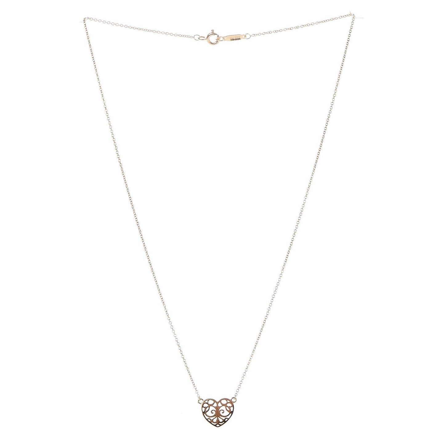 18K Yellow Gold Enchant Heart Pendant Necklace
