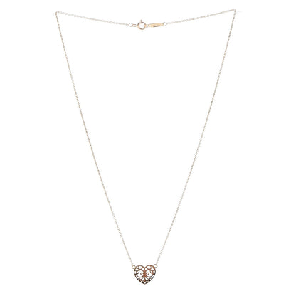 Tiffany 18K Yellow Gold Enchant Heart Pendant Necklace 4 of 7