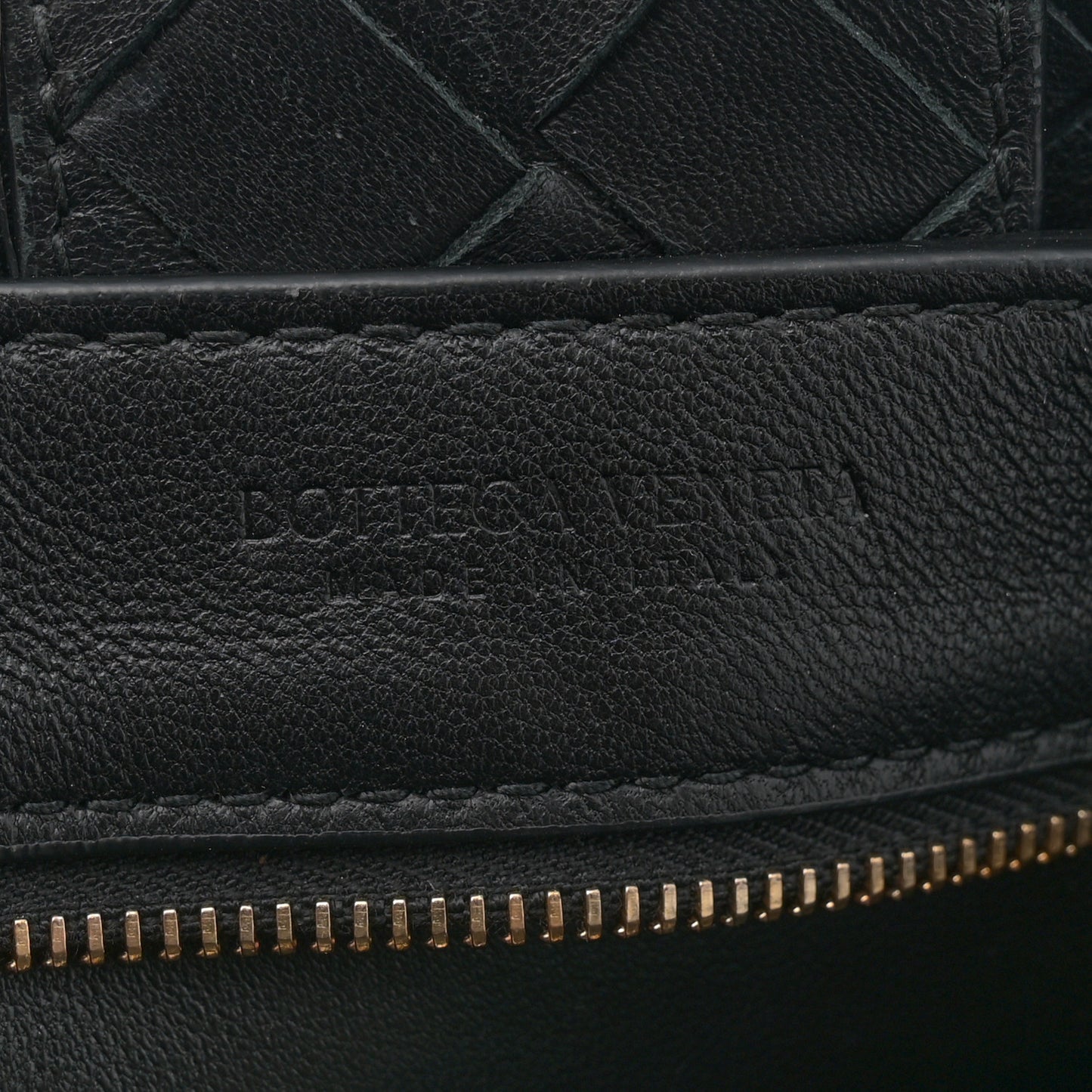 Nappa Intrecciato Small Andiamo Shoulder Bag Black