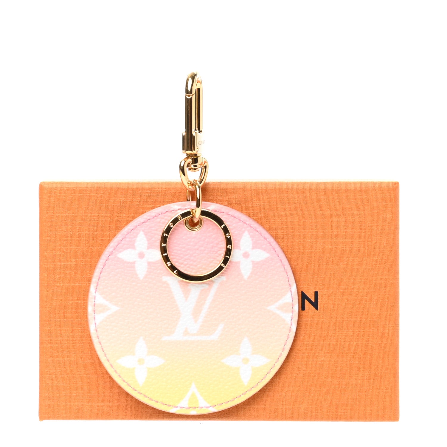 Louis Vuitton Monogram By The Pool Illustre Bag Charm Key Holder Light Pink 4 of 4