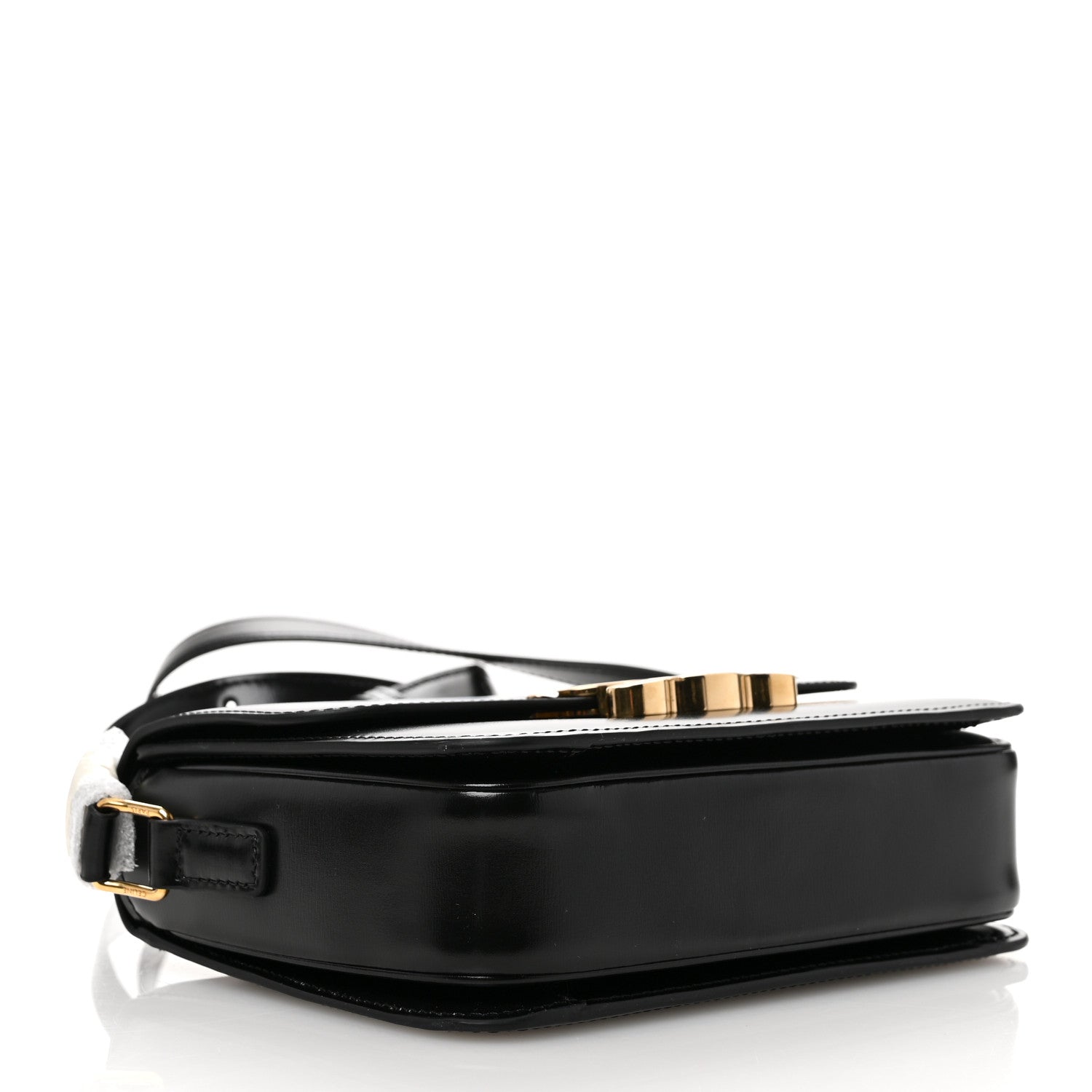 Celine Shiny Calfskin Teen Triomphe Black 4 of 10