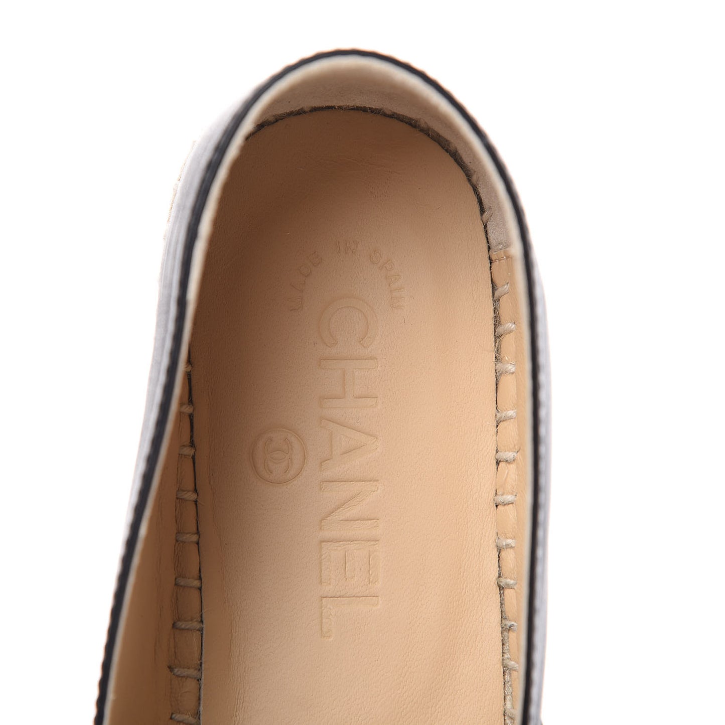 Lambskin CC Espadrilles 39 Black