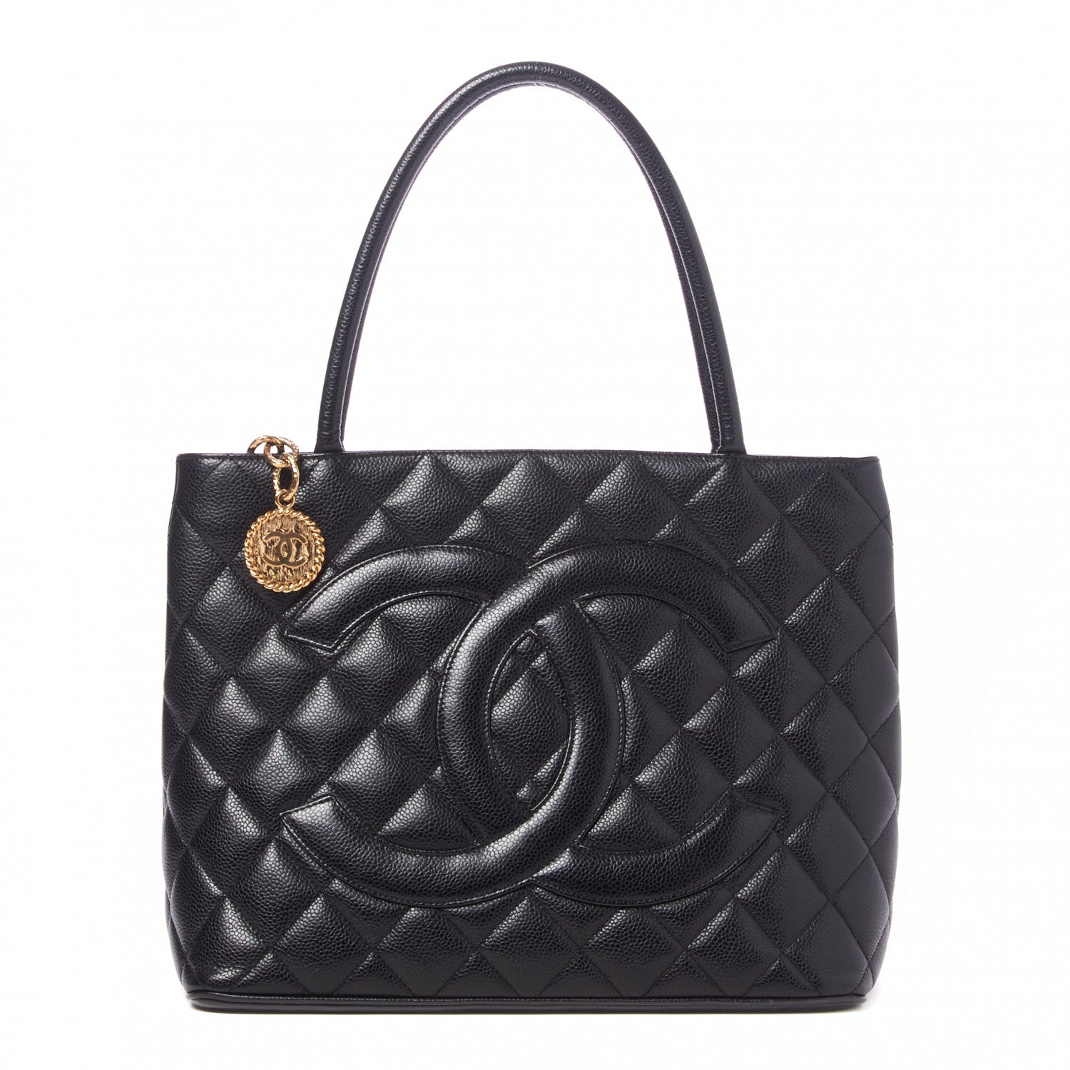 Chanel Caviar Quilted Medallion Tote Black 1 of 9