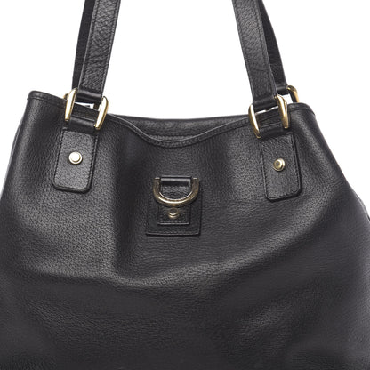 Gucci Calfskin Small D Ring Tote Black 10 of 14