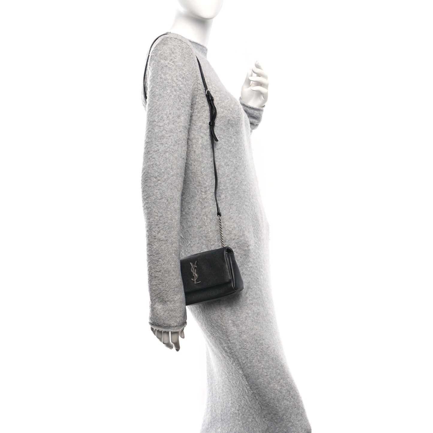 Grain De Poudre Monogram Toy West Hollywood Fold-Over Bag Black