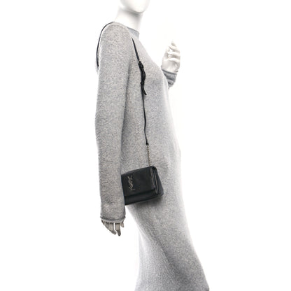 Saint Laurent Grain De Poudre Monogram Toy West Hollywood Fold-Over Bag Black 2 of 12