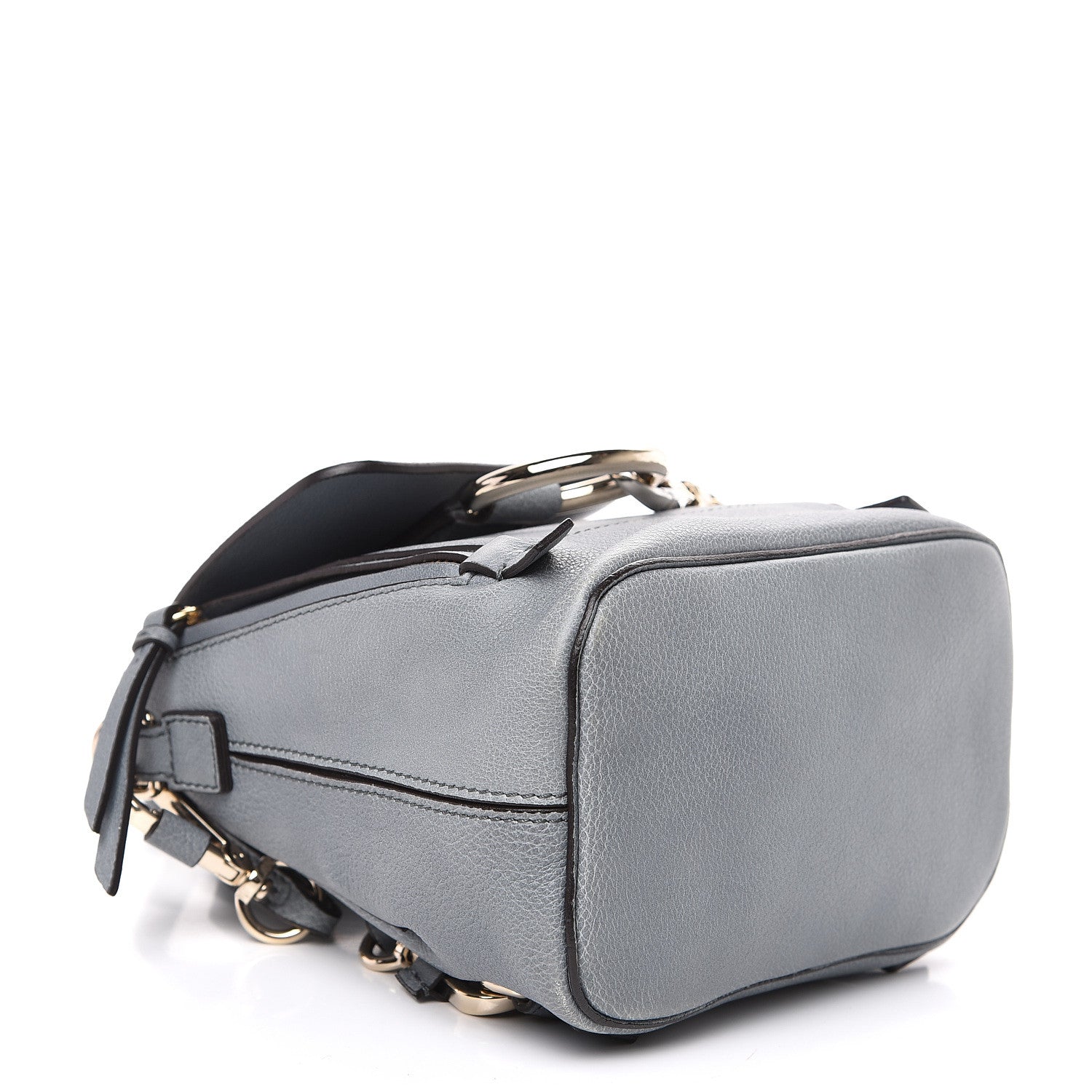 Chloe Suede Calfskin Mini Faye Backpack Cloudy Blue 3 of 9