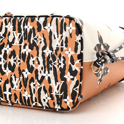Louis Vuitton Monogram Giant Jungle Neverfull MM Ivory 11 of 12