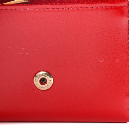 Christian Louboutin Calfskin Script Mini Loubigaga Wallet Red 13 of 15