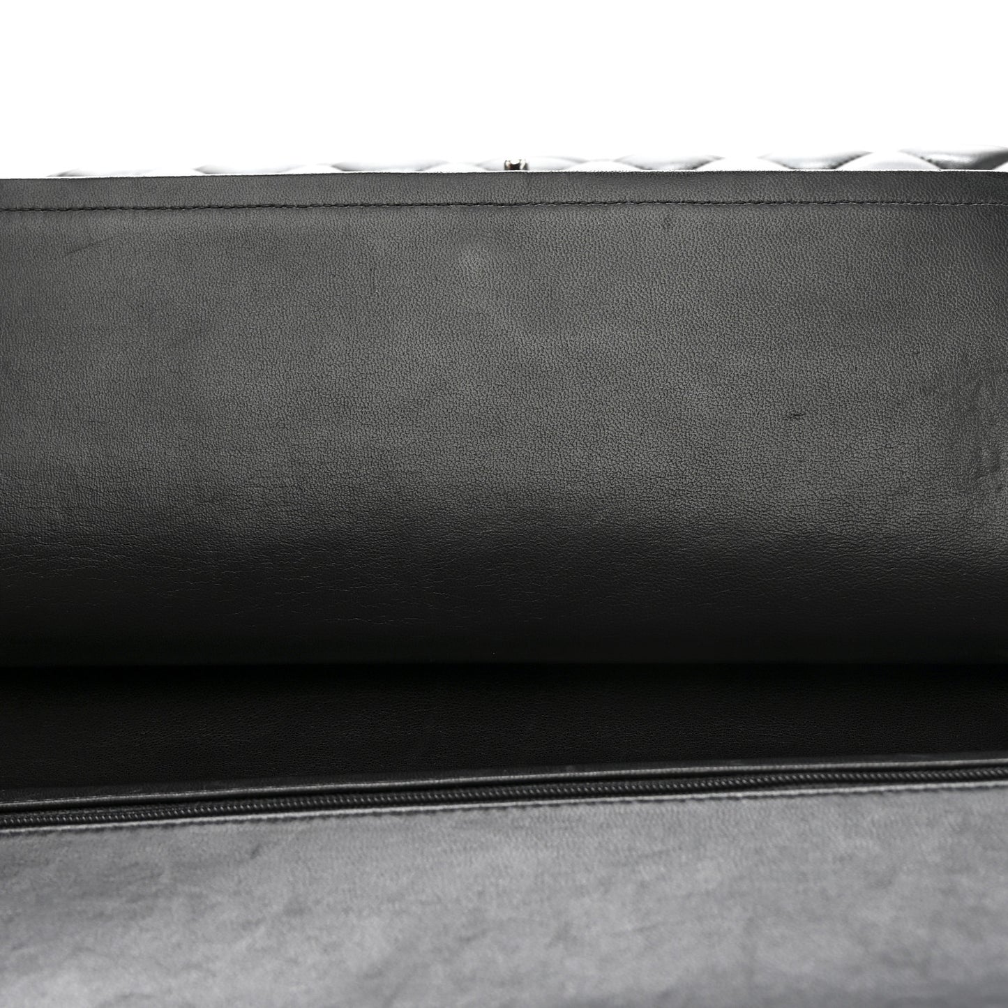 Lambskin Quilted Jumbo Double Flap Black