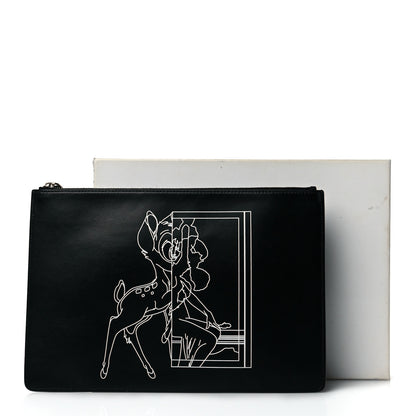 Givenchy Calfskin Bambi Print Medium Cosmetic Pouch Black 11 of 11
