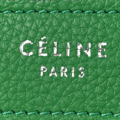 Celine Drummed Calfskin Nano Luggage Mint 6 of 11