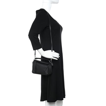 Loewe Calfskin Mini Puzzle Bag Black 2 of 11