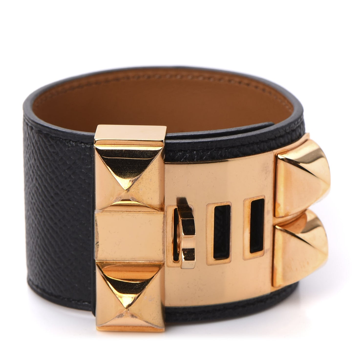 Epsom Collier de Chien CDC Bracelet S Black
