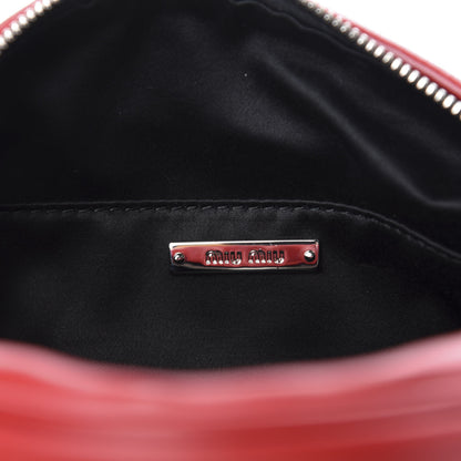 Miu Miu Soft Calfskin Bandoleer Bag Fuoco 8 of 10
