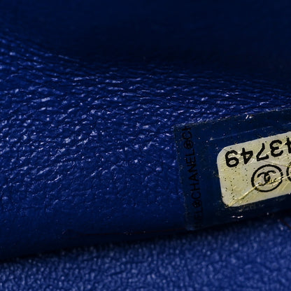 Chanel Lambskin Quilted Jumbo Double Flap Blue 7 of 22