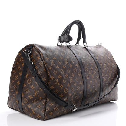 Louis Vuitton Monogram Macassar Keepall Bandouliere 55 3 of 7