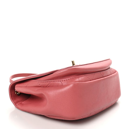 Chanel Calfskin Stitched Small Flap Bag Pink 4 of 10