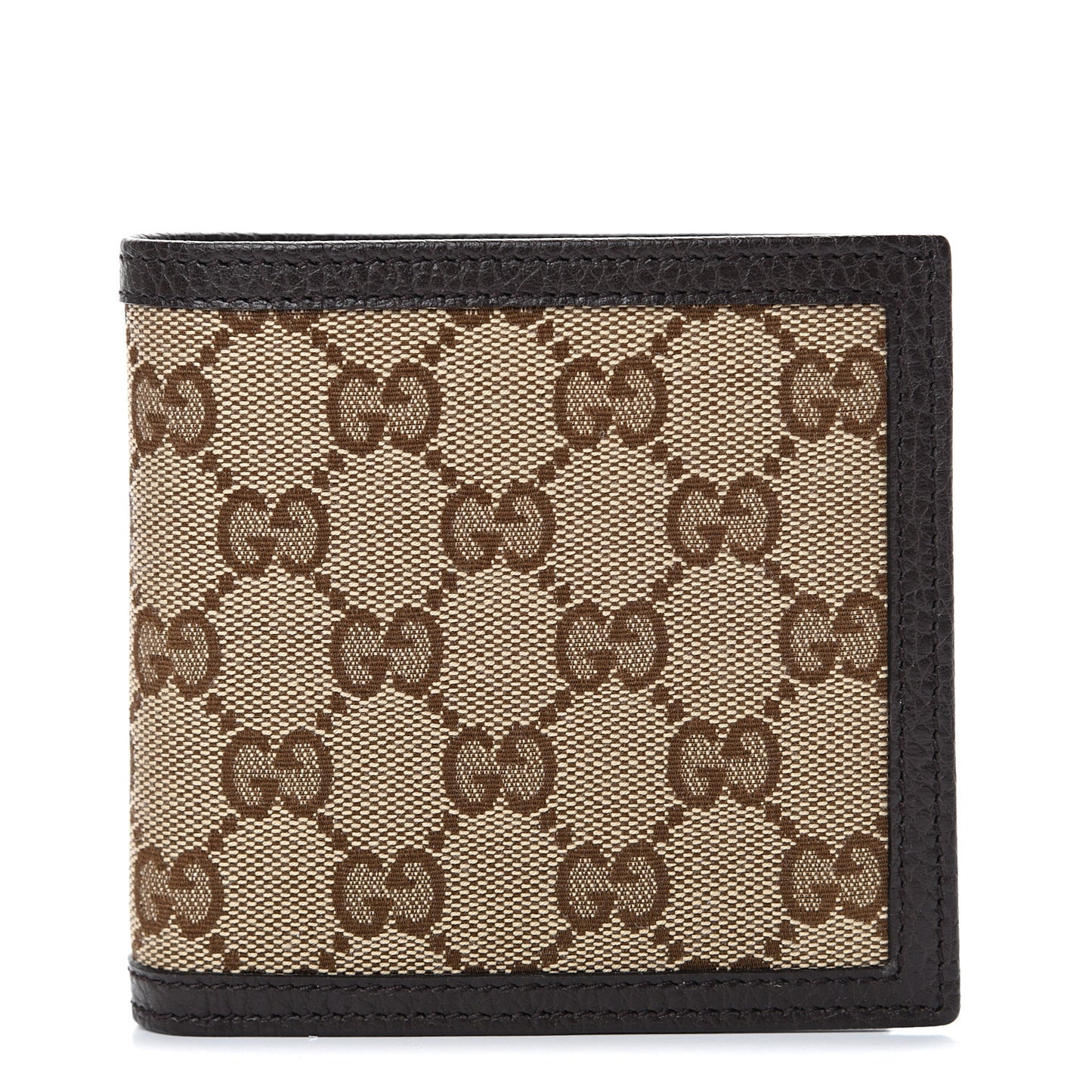 Monogram Bi-Fold Wallet Dark Brown