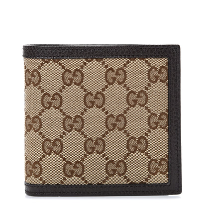 Gucci Monogram Bi-Fold Wallet Dark Brown 1 of 7