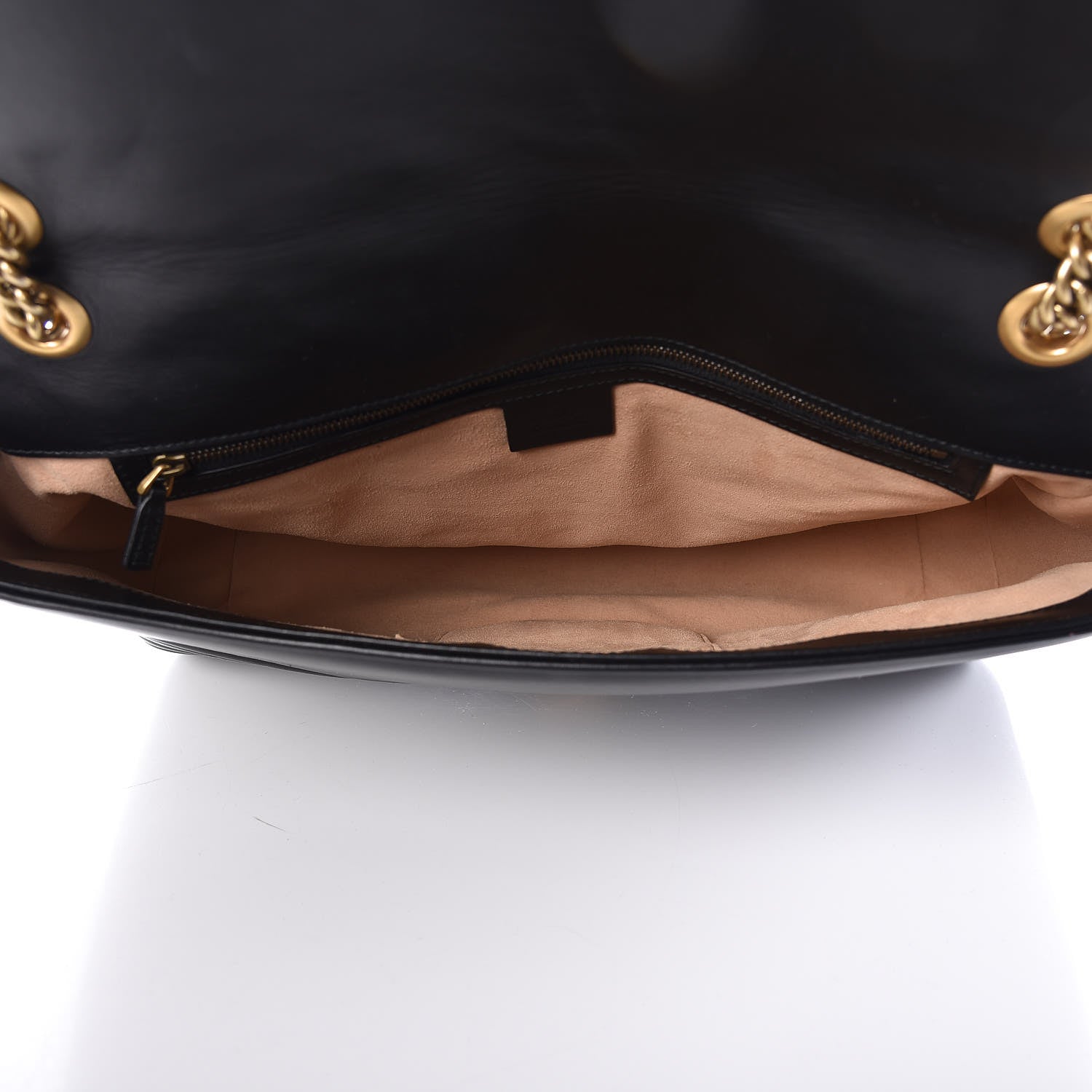 Gucci Calfskin Matelasse Large GG Marmont Shoulder Bag Black 6 of 10