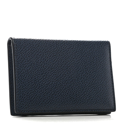 Prada Vitello Micro Grain Card Holder Baltico Fuoco 2 of 5