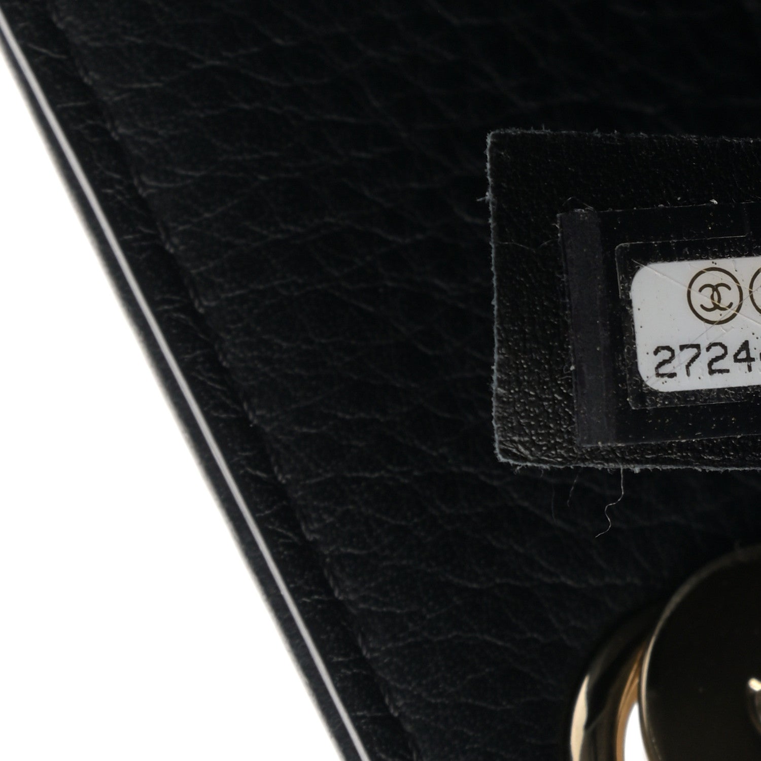 Chanel Bullskin Stitched Large Shopping Bag Black 7 of 9