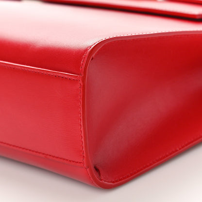 Saint Laurent Smooth Calfskin Manhattan Shoulder Bag Rouge Eros 9 of 9