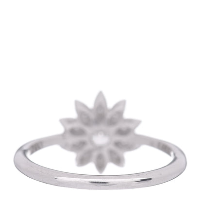 Tiffany Platinum Diamond Enchant Garden Flower Ring 48 4.5 4 of 5