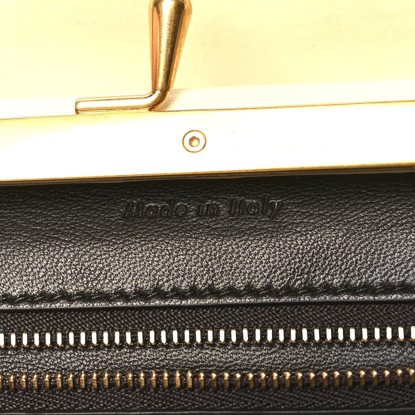 Smooth Calfskin Eyelet Small Top Handle Bag White