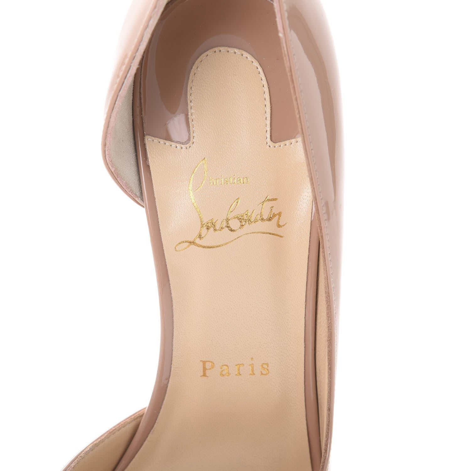 Christian Louboutin Patent Iriza 100 Pumps 40 Nude 6 of 11