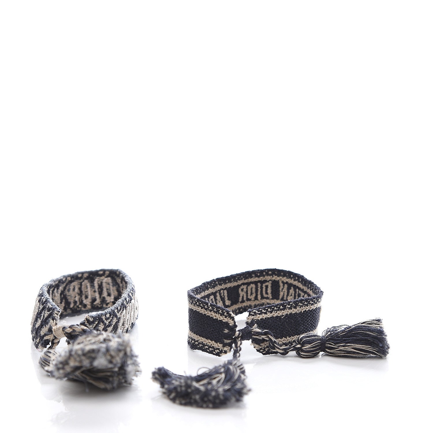 Christian Dior Woven Cotton J'Adior Friendship Bracelet Set Navy 2 of 3