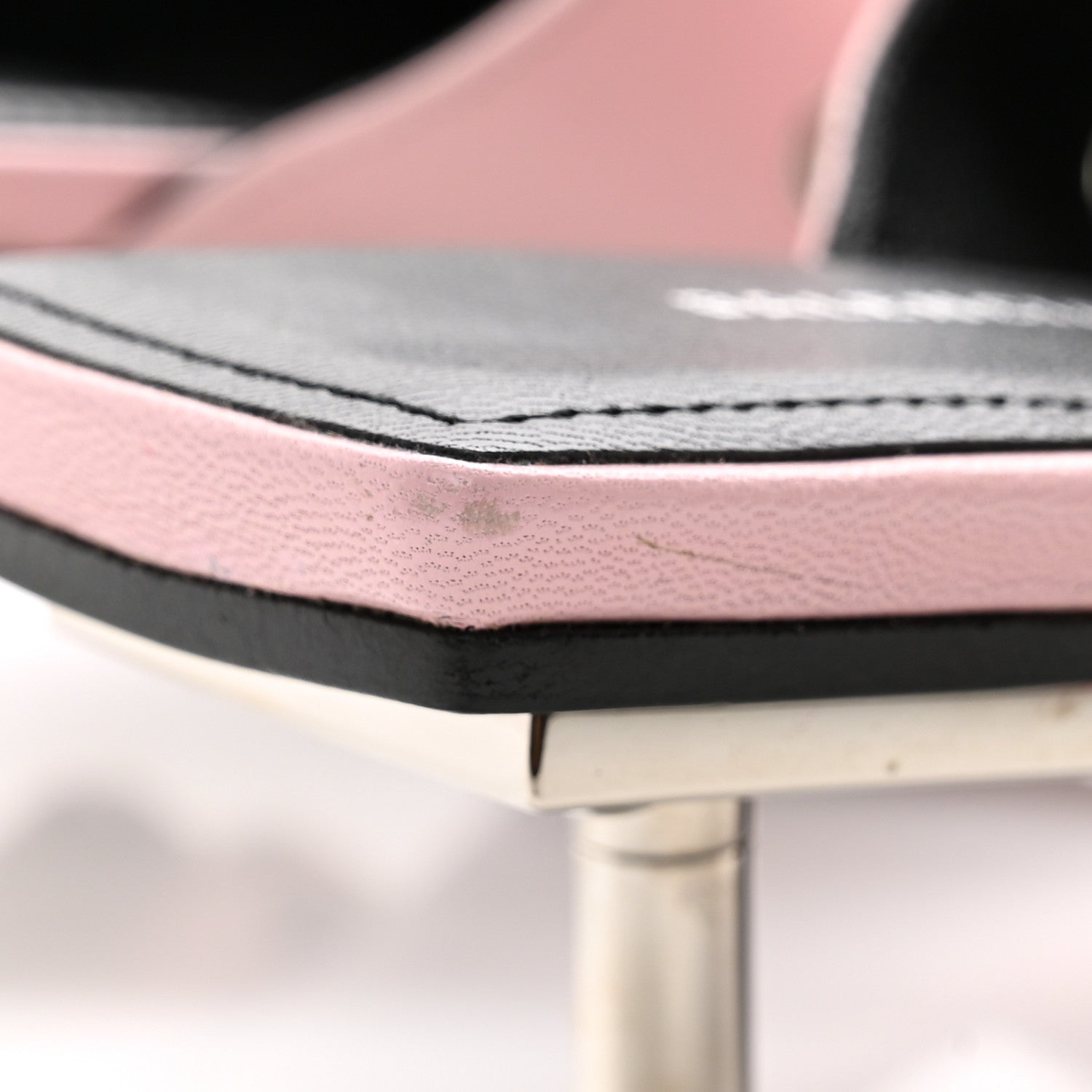 Balenciaga Shiny Calfskin Belt 40mm Mules 36 Pink 11 of 11