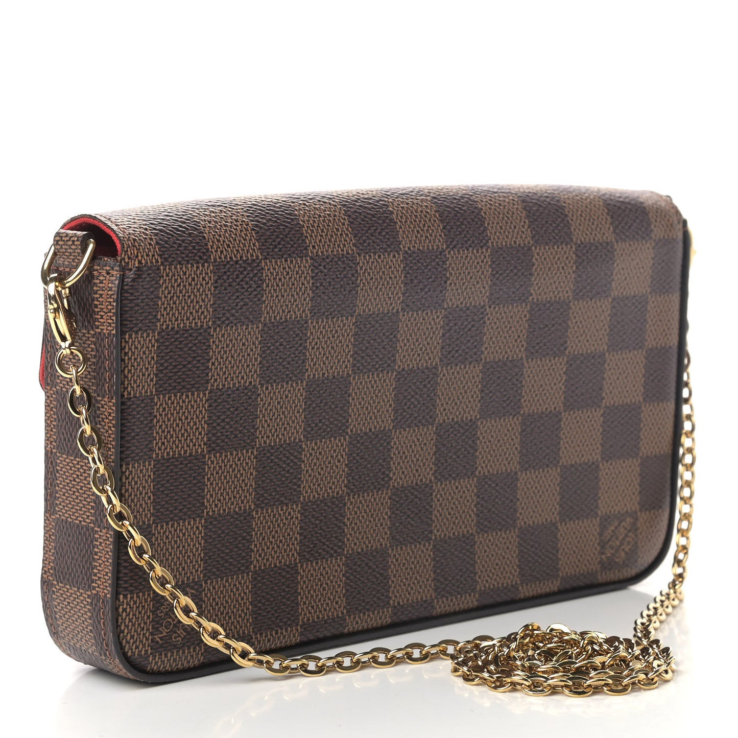 Damier Ebene Pochette Felicie Chain Wallet