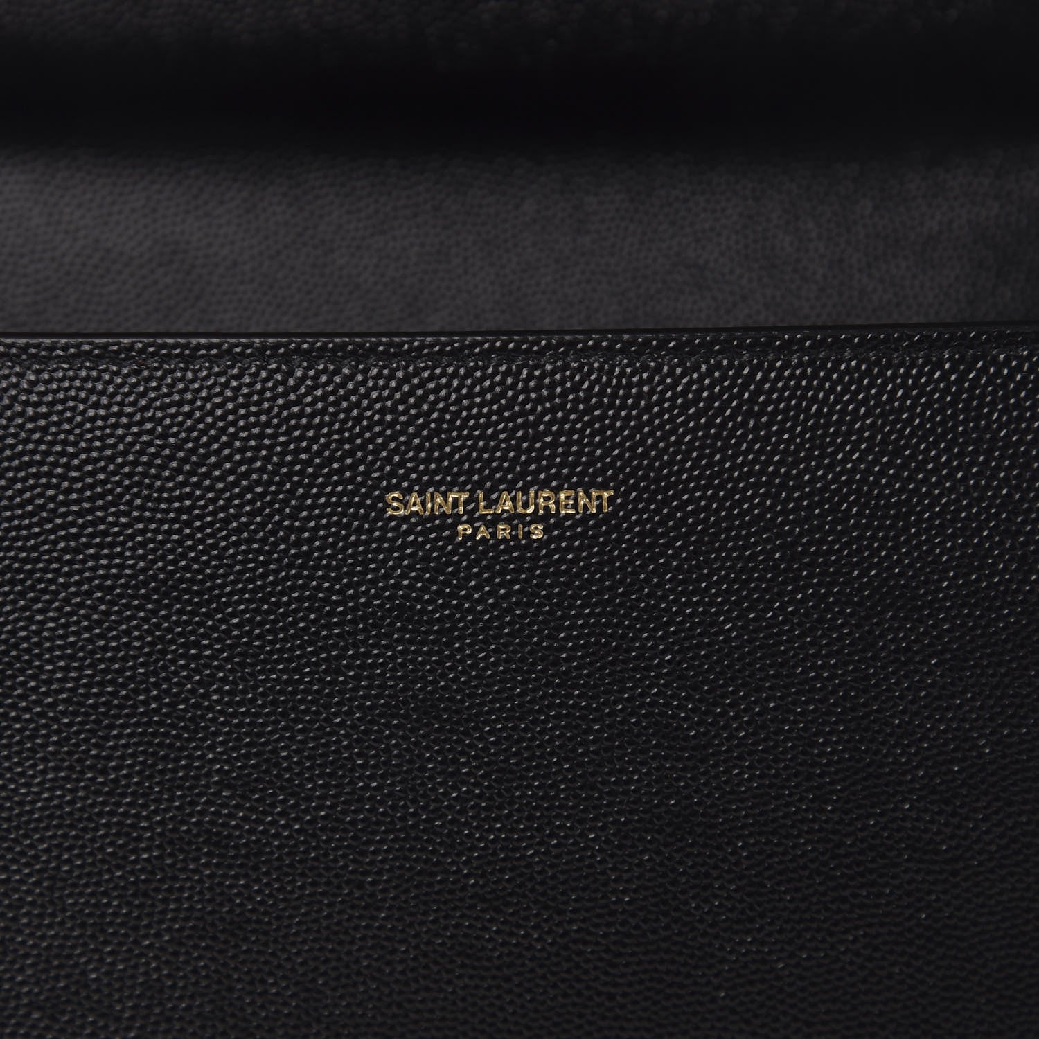 Saint Laurent Grain de Poudre Medium Classic Monogram Cassandra Top Handle Black Rouge Legion 6 of 9