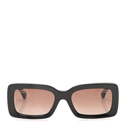 Chanel Acetate Rectangle Sunglasses 5534-A Dark Brown 2 of 8