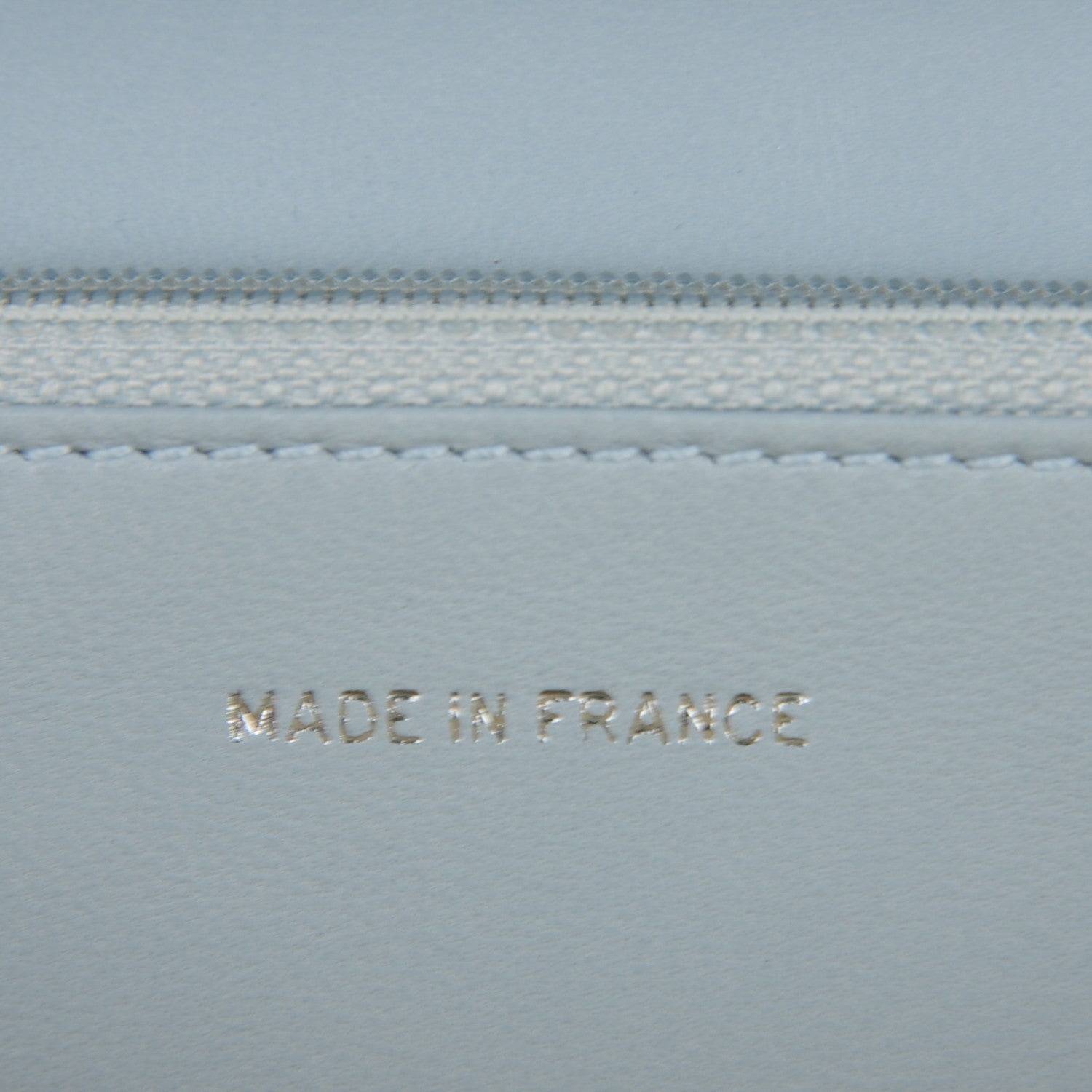 Chanel Lambskin Chocolate Bar Quilted Long Wallet Light Blue 6 of 8