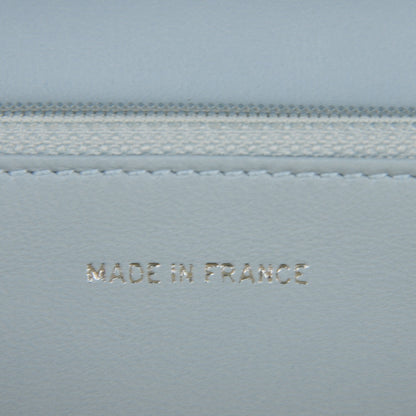 Chanel Lambskin Chocolate Bar Quilted Long Wallet Light Blue 6 of 8