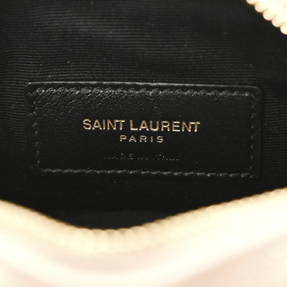 Saint Laurent Grain De Poudre Matelasse Monogram Baby Lou Camera Bag Dark Beige 6 of 10