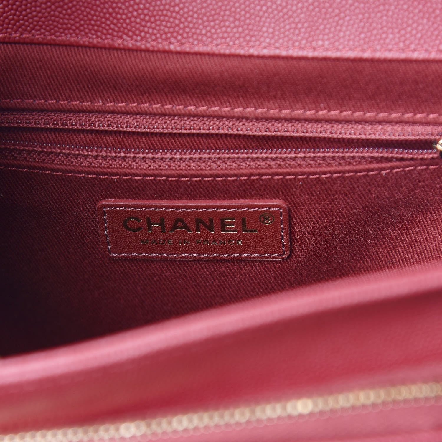 Chanel Caviar Quilted Medium Business Affinity Flap Burgundy 8 of 10