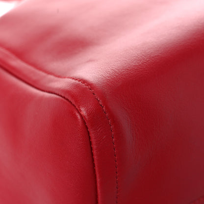 Prada City Calfskin Shopping Tote Red 10 of 24