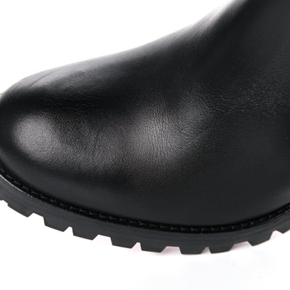 Christian Louboutin Calfskin Marchacroche 70 Chelsea Boots 37 Black 8 of 20