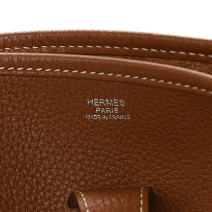 Hermes Taurillon Clemence Evelyne III GM Gold 6 of 9