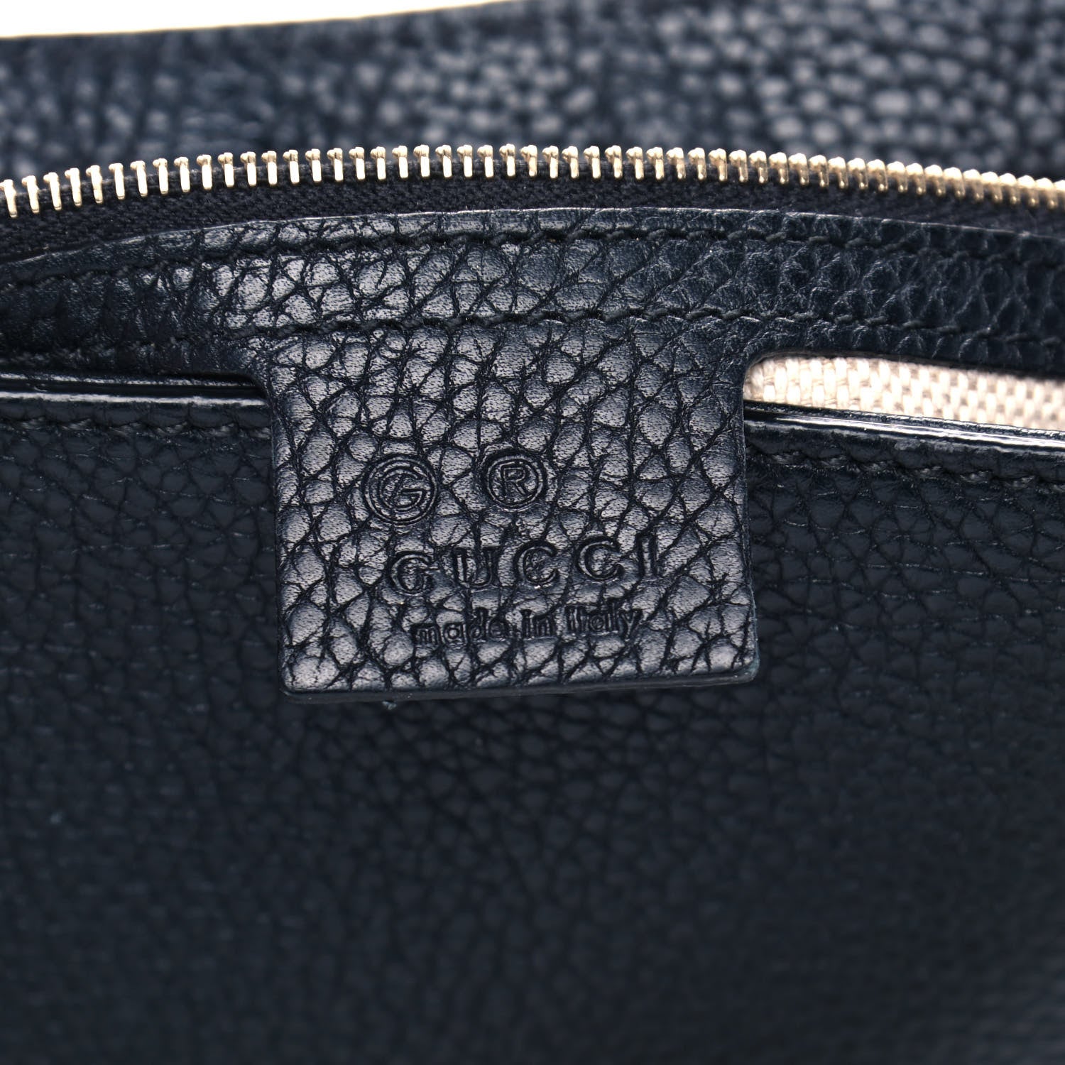 Gucci Pebbled Calfskin Medium Soho Flap Crossbody Black 6 of 13
