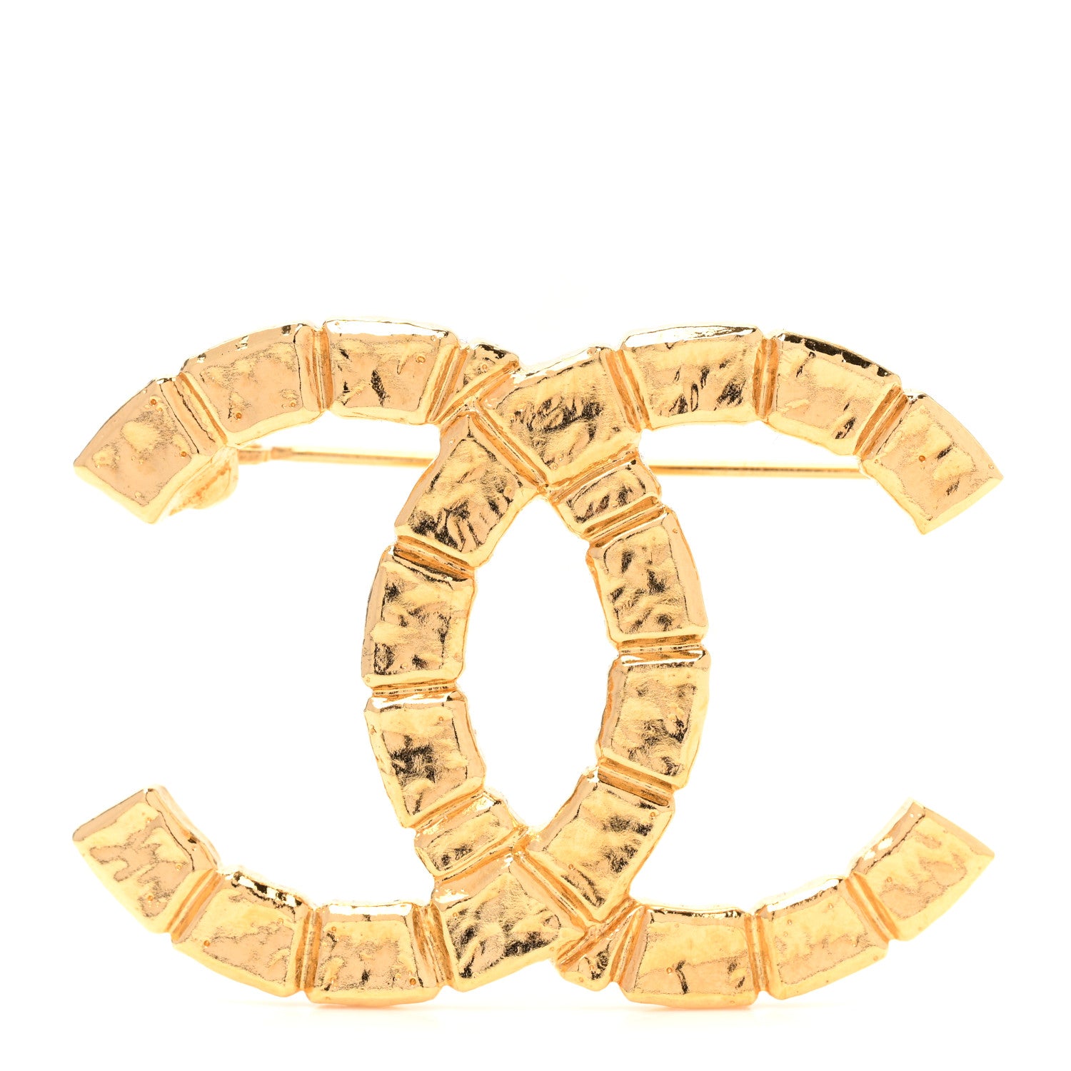 Chanel Metal CC Brooch Gold 1 of 5