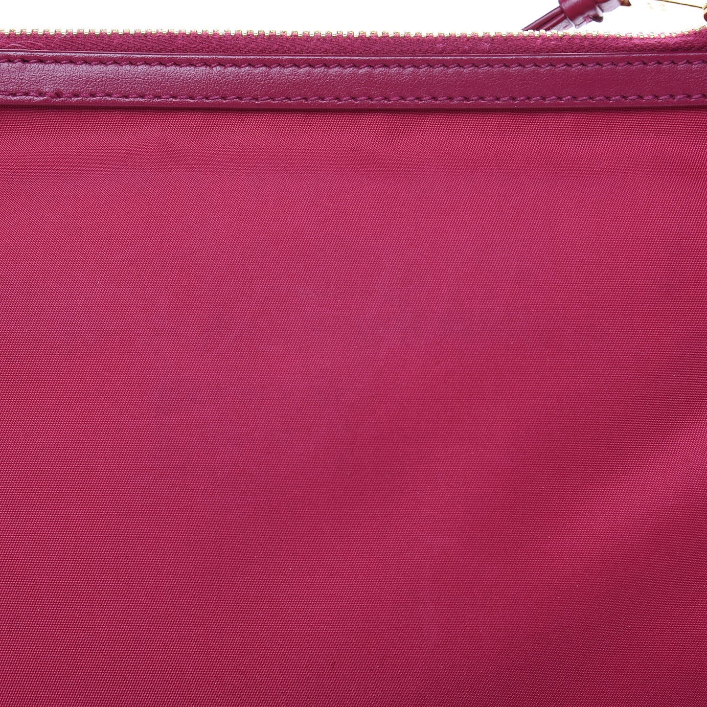 Tessuto Nylon Soft Calf Double Zip Crossbody Bag Ibisco