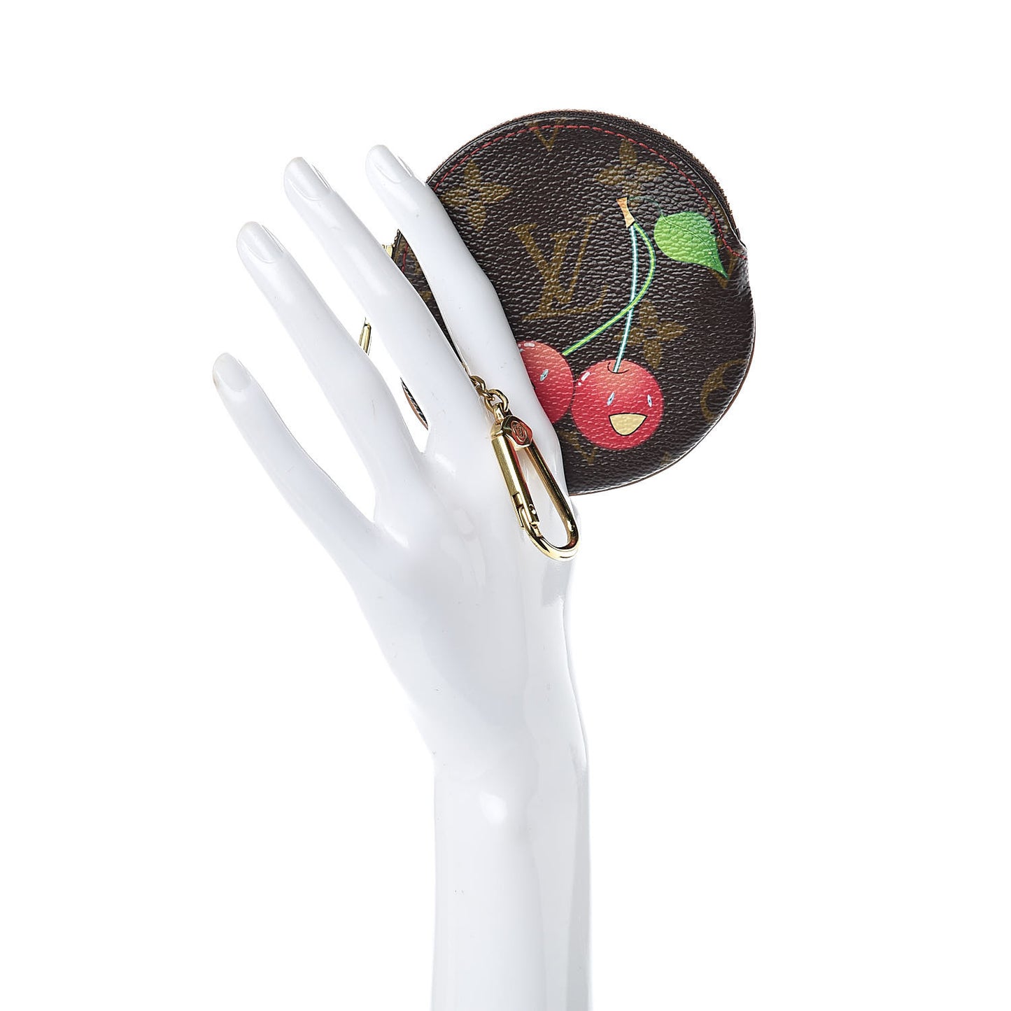 Monogram Cerises Round Coin Purse