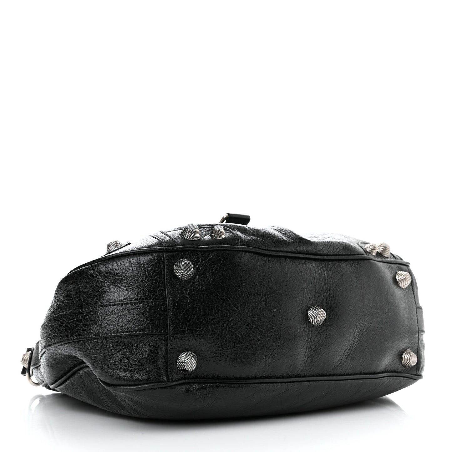 Agneau Arena Medium Le Cagole Shoulder Bag Black