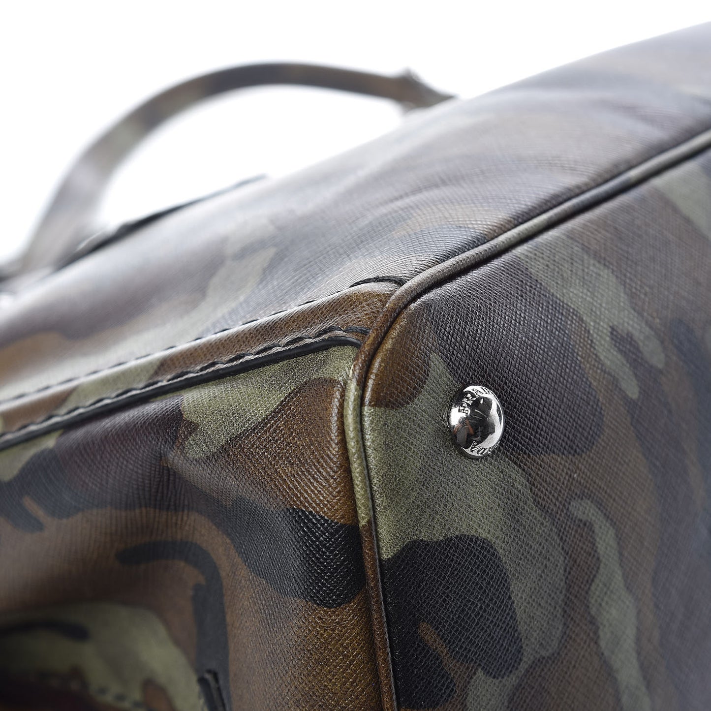 Saffiano Camouflage Military Tote Mimetico